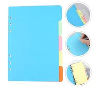 Zerodeko 5 pièces Intercalaires en papier teinté recharge classeur pour école bureau et études bibliques index papier pour organisation rapide
