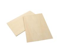 Zerodeko 5 pièces Panneaux Contreplaqué Tilleul Bois Naturel pour Loisirs Créatifs Sculpture DIY Décoration Famille École