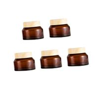 Zerodeko 5 pièces Pots Cosmétiques Rechargeables avec Couvercle Flacons de Voyage Hermétiques pour à Lèvres Crèmes et Lotions Lot de Petits Pots Pratiques et Étanches Couleur Aléatoire