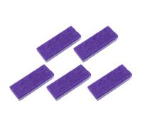 Zerodeko 5 pièces Râpes Pédicure Portables Pierre Volcanique Violette Outil Épurateur de Callosités pour Talons et Usage Quotidien Élimination Peau Morte Accessoires de Soin des Pratiques