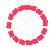 Zerodeko 50 Drapeaux de Marquage pour Pelouse et Jardin Mâts en Fil D'acier, Pvc Solide Rouge, Lot de 50 Pièces pour Irrigation, Topographie et Signalisation de Chantier