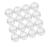 Zerodeko 50 Pièces coquille de transparente capsules de machine à gommes en gros distributeur automatique pour boîte de panier de pâques balles tordues vide Plastique