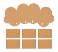 Zerodeko 50 Pièces Enveloppes en Papier Kraft Vintage Boucle, Couleur Kaki, Style Rétro Élégant, pour Écrire des Lettres ou Poèmes