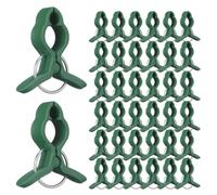 Zerodeko 50 Pièces Lot de Clips de Support pour Plantes Grimpantes en Plastique Vert, Pinces Réutilisables Faciles à Fixer pour Branches et Tiges de Tomate au Jardin
