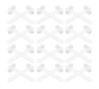 Zerodeko 50 Pièces Lot de Ventouses à Colliers de Serrage pour Aquarium, Fixation de Tuyau et Tube, Plastique Blanc, Positionnement Flexible, Installation Rapide, pour Aquariums et Fish