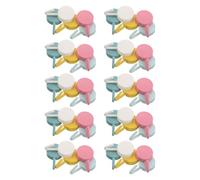 Zerodeko 50 Pièces Petits Crochets Adhésifs en Plastique Macarons, Solides et Multifonctions, pour Suspendre Clés et Ustensiles, pour Chambres et Salles de Bain