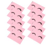 Zerodeko 50 pièces Trousse Maquillage Voyage Motif Cils Sac Cosmétique EVA Résistant Fermeture Éclair Portable Organiseur Pratique Rose