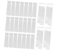 Zerodeko 500 pièces Sachet Autocollant Transparent Long de Sac de Rangement Pratique pour Paille Crayon Bijoux Sac Cellophane Auto Adhésif Multifonctionnel