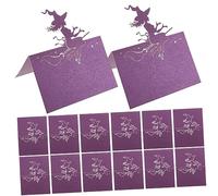 Zerodeko 50pièces Lot De Cartes Marque-places Pour Table Décoration Halloween Facile à Écrire Installer