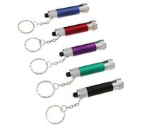 Zerodeko 5pièces Lot de Porte-clés Lampe Torche LED Colorés Alliage Aluminium Porte-clés Lumineux Portable pour Homme et Femme Décoration Créative avec Lumière LED Pratique Plusieurs styles