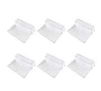 Zerodeko 6 Pièces Clip pour Vitre D'aquarium Acrylique, Support 8mm | Maintien du Verre, Anti-glissement, Accessoire pour Aquarium, Lot Discret Transparent, Usage Simple