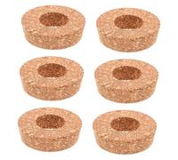 Zerodeko 6 Pièces Couvercles Liège pour Vases Verre avec Trou Central Bouchons pour Hydroponie et Terrariums Accessoires pour Plantes et Décoration Intérieur