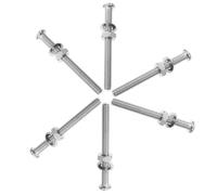 Zerodeko 6 Pièces Fixation Échelle Piscine en Acier Inoxydable, Vis de Fixation Universelles pour Accessoires Piscine, Pièces D'échelle Faciles à Installer et Solide
