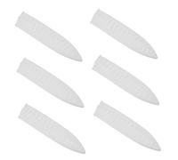 Zerodeko 6 Pièces Fourreau Étui pour Étui à Couteau De Cuisine Protège-Lame De Cuisine Couverture De Manches De Couteau Plastique Blanche Universel Boîte De Rangement
