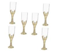 Zerodeko 6 Pièces Gobelets Rustiques Style Ancien pour Églises Réceptions de Mariage et Décorations de Fête Verres à Vin Réutilisables pour Événements à