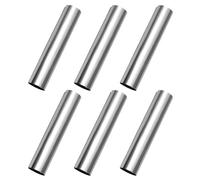 Zerodeko 6 Pièces Moule à Cannoli en Acier Inoxydable Argenté, Forme Cylindrique Facile à Utiliser Nettoyer pour Pâtisserie et Croissant, Tube de Cuisson Solide