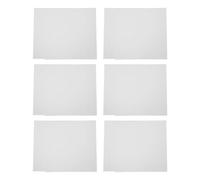 Zerodeko 6 Pièces Séparateur de Bureau Blanc en Plastique | Bloque les Regards des Côtés, Réduit les Distractions, Installation Simple, pour Examens et Tests
