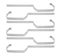 Zerodeko 6 Pièces Support de Gouttière en Fer Argenté 200mm pour | Gestion des Eaux Pluviales, Design, Support Structurel Intégré, Usage Résidentiel et Industriel