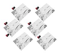 Zerodeko 6 Sachets à Vin Rechargeables 2l avec Robinet à Bille, Réutilisables et Compacts, en NY Vmpet PE, Pack de 6 pour Voyage et Rassemblements