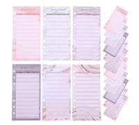 Zerodeko 60 Feuilles Perforées pour Budget en Papier Cartonné Robuste Format Enveloppes Trous Suivi des Dépenses et Gestion Financière pour Organisation Familiale et Comptabilité