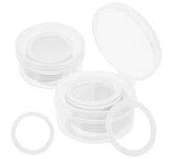 Zerodeko 60 Membranes Blanches de Kazoo pour Flûte, Accessoires Solide en Pe, Facile à Installer, Son Clair et Brillant, Pack de 60 Pièces pour Famille et Amis