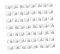 Zerodeko 60 Pièces Bouchons Aluminium Filetés Couvercles Étanches de Remplacement pour Bouteilles Verre et Flacons de Lotion Caps Antifuites pour Stockage Liquide
