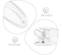 Zerodeko 60 pièces Lot de Pinces à Cheveux Transparentes en Forme de Reptile pour Garçon Fille Barrettes Antidérapantes Légères pour Cheveux Fins de Garçon Fille Clips Latéraux Fiables