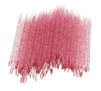 Zerodeko 600 Pièces Outils Manucure Pédicure Double-embouts Bâtonnets Cristal Résistants Pousse-cuticules et Pointeurs Ongles Rose