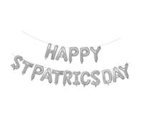 Zerodeko 70 pièces Lot de Ballons Aluminium Argentés et Latex avec Lettres et à Quatre pour Décoration de Fête Saint Patrick Fournitures Festives et Accessoires Photobooth