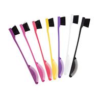 Zerodeko 7pièces Kit de Pinceaux pour Sourcils Maquillage Eyeliner Peigne à Bords Brosse à Sourcils Brush pour Cils et Teinture Capillaire Couleur Aléatoire