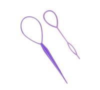 Zerodeko 8 Pièces Accessoire pour Cheveux Queue de Cheval en Plastique pour Coiffure Élégante et Simple, Outil de Tresse pour Femmes, Matériau Plastique, pour Ballets et Couleur Aléatoire