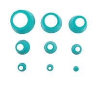 Zerodeko 8 pièces Adaptateurs de Filtre Coniques Caoutchouc Bouchons à Collerette pour Entonnoirs Buchner Joints Étanches pour Montage de Filtration Laboratoire