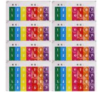 Zerodeko 8 Pièces Autocollants Note Musique pour Flûte Pan Accessoires Percussion Instrument Musique Guide Doigt Facile à Coller pour Débutants