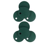 Zerodeko 8 Pièces Couvercle Rond de Boîte de Vanne en Plastique Vert Antidérapant, Installation Encastrée Résistante la Pression Extérieure, pour Système D'irrigation Automatique