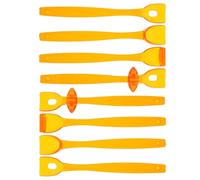 Zerodeko 8 Pièces Entraîneur des Muscles la Langue Portable en Pp Orange pour Garçon et Filles et Parents, Dispositif Sécurisé pour Thérapie Orthophonique à Domicile et Centres