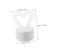 Zerodeko 8 pièces Heart Shaped Foil Balloon Weighs With Magnetic Base For Wedding And Birthday Party Decorations Detachable And Practical Balloon Pendants For Easy Hanging