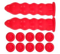 Zerodeko 80 Bouchons de Calfeutrage en Latex Résistants Embouts de Tubes Anti-Fuites pour Scellant Protection D’Embouts de Cartouches 80 Pièces Colorées pour Usage Professionnel et