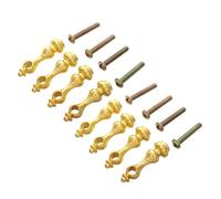 Zerodeko 8pcs Embouts de Poteaux en Fer pour Meubles Tête Gourde, Installation Rapide et Design Simple, Accessoires Décoratifs pour Armoires et Balustrades à Domicile