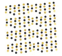 Zerodeko 8pièces Bannière à Pois Circulaires Guirlande De Rondes Bannières Circulaires Accessoire De Fanion Décoration Fanion Décoratif Papier