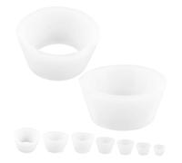 Zerodeko 9 pièces Set Adaptateurs de Filtre Silicone Kit de Collerette pour Entonnoir de Filtration Polyvalent et Compact pour Usage Expérimental