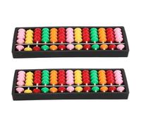 Zerodeko Abacus Éducatif 13 Colonnes et Perles Colorées Contrastées et Activités en Groupe 2 Pièces en Plastique Supporte la Pratique des Mathématiques pour Garçons et Filles en Dehors