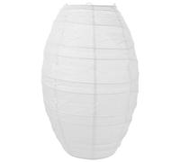 Zerodeko Abat-jour Ovale en Papier de Riz Pliable Blanc, à Suspendre Légère pour Décoration Intérieure, Lanterne Suspendue Salon Chambre et Événements, Ombre en Papier Douce et Chaleureuse