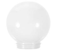 Zerodeko Abat-jour Sphérique en Acrylique Blanc pour Lampe Extérieure, Léger et Protecteur, pour Patio et Décoration Couverture Ronde de Lampadaire