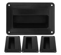 Zerodeko Accessoires de Remplacement pour Poignée Latérale de Haut-Parleur Audio, 4 Poignées Encastrées en Plastique, Adaptées aux Enceintes Portables Scène