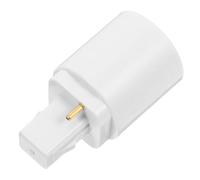Zerodeko Adaptateur de Douille G23 vers E27 à Deux Broches, Convertisseur de Culot de Lampe en Pbt, Compact et Portable, Compatible pour Maison et Bureau, Adaptateur Ampoule Polyvalent