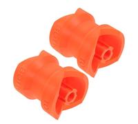 Zerodeko Adaptateur Diamètre Entonnoir pour Flacon en Savonnette Shampoing et de 2pcs Plastique Orange Réutilisable pour Transfert Facile 4 Cm Liquide Usage Maison