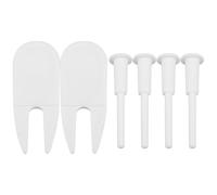 Zerodeko Adaptateur pour Ballon d'exercice Butée de Ballon de Yoga Plastique Blanc Remplissage Rapide Usage à Domicile et Yoga