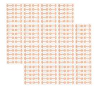 Zerodeko Affinez les narines avec 200 patchs de remodelage du nez en tissu beige, forme ailes de nez, autocollants pour un port invisible au quotidien pour femmes