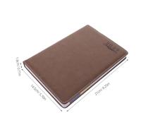 Zerodeko Agenda Design Portable en Papier Marron 2027 Numérotation des Semaines pour Notes Créatives et Réunions, pour Enseignants et Travailleurs