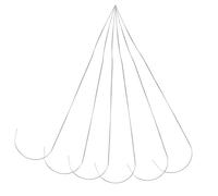 Zerodeko Aiguilles à Perles Incurvées pour Perler Rapidement en Acier Inoxydable Lot de 6 Outil Pratique pour Fabrication de Bijoux et